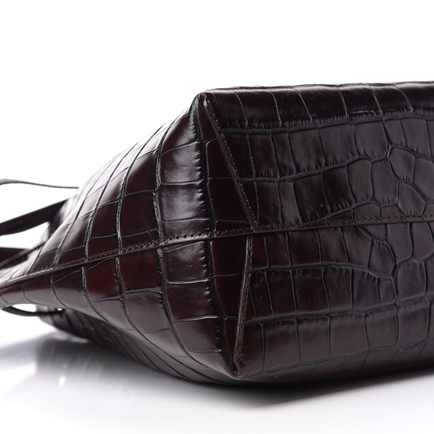 Mansur Gavriel Crocodile Embossed Mini Bucket Bag Class 6 of 10