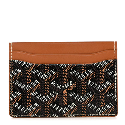 Goyard Goyardine Saint Sulpice Card Holder Black Gold 1 of 6