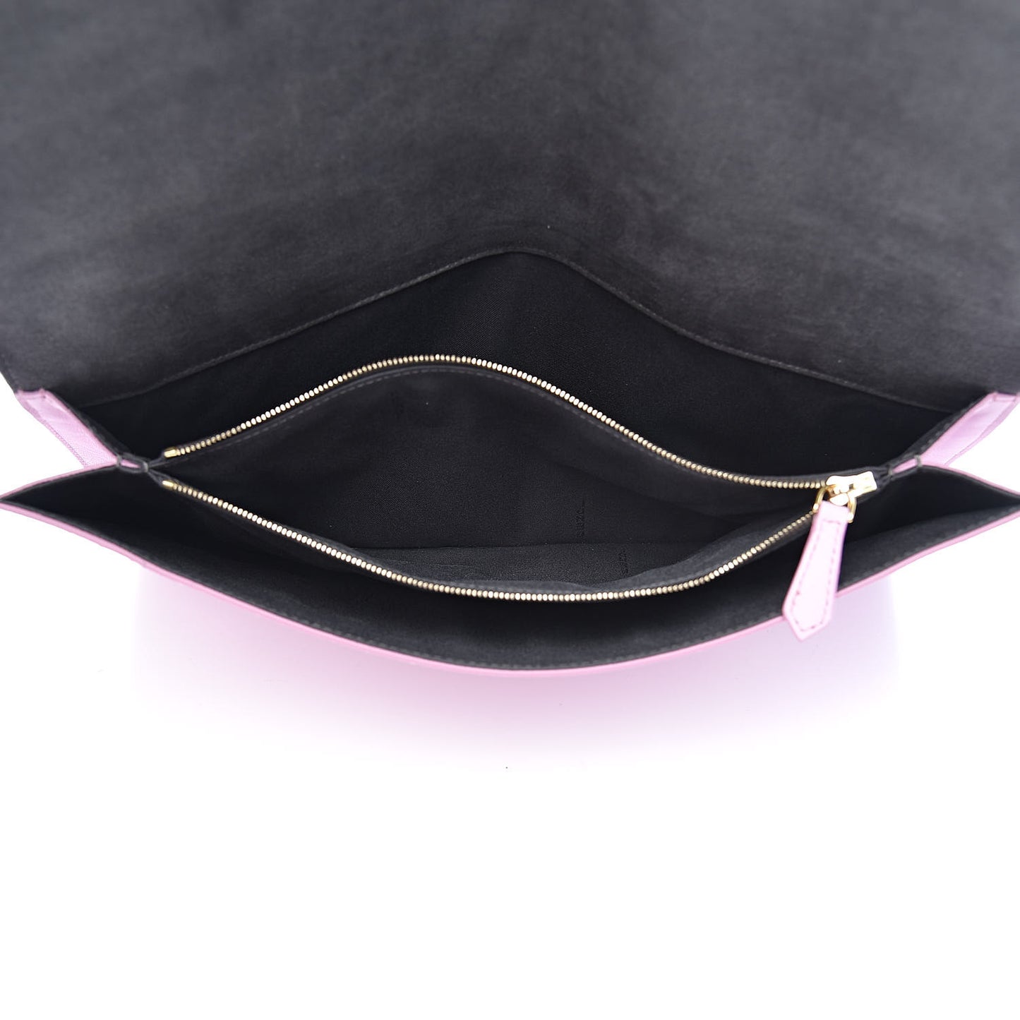 Vitello Flamingo Tube Macro Clutch Lavanda