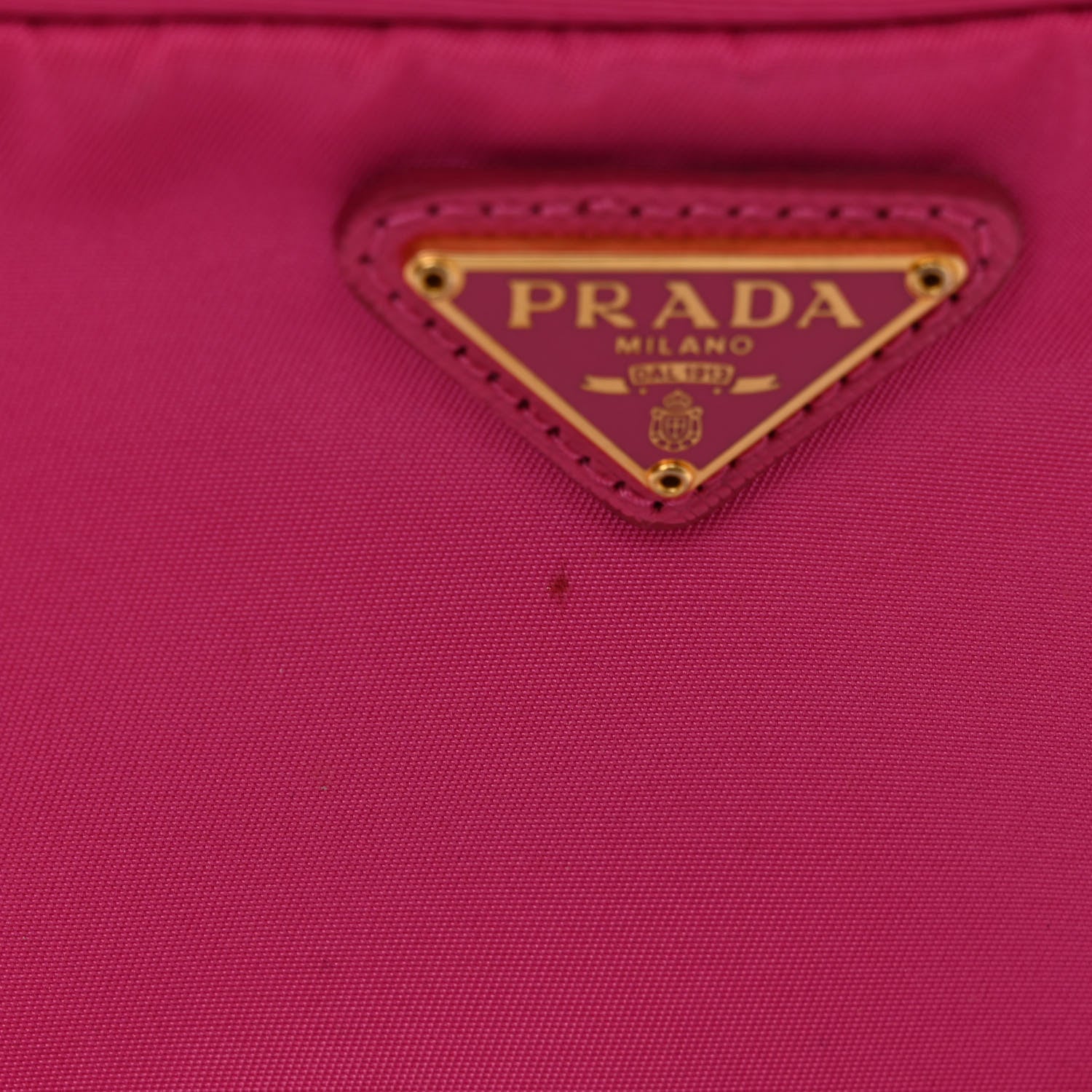 Prada Re-Nylon Saffiano Duet Bucket Crossbody Bag Fuxia 11 of 12
