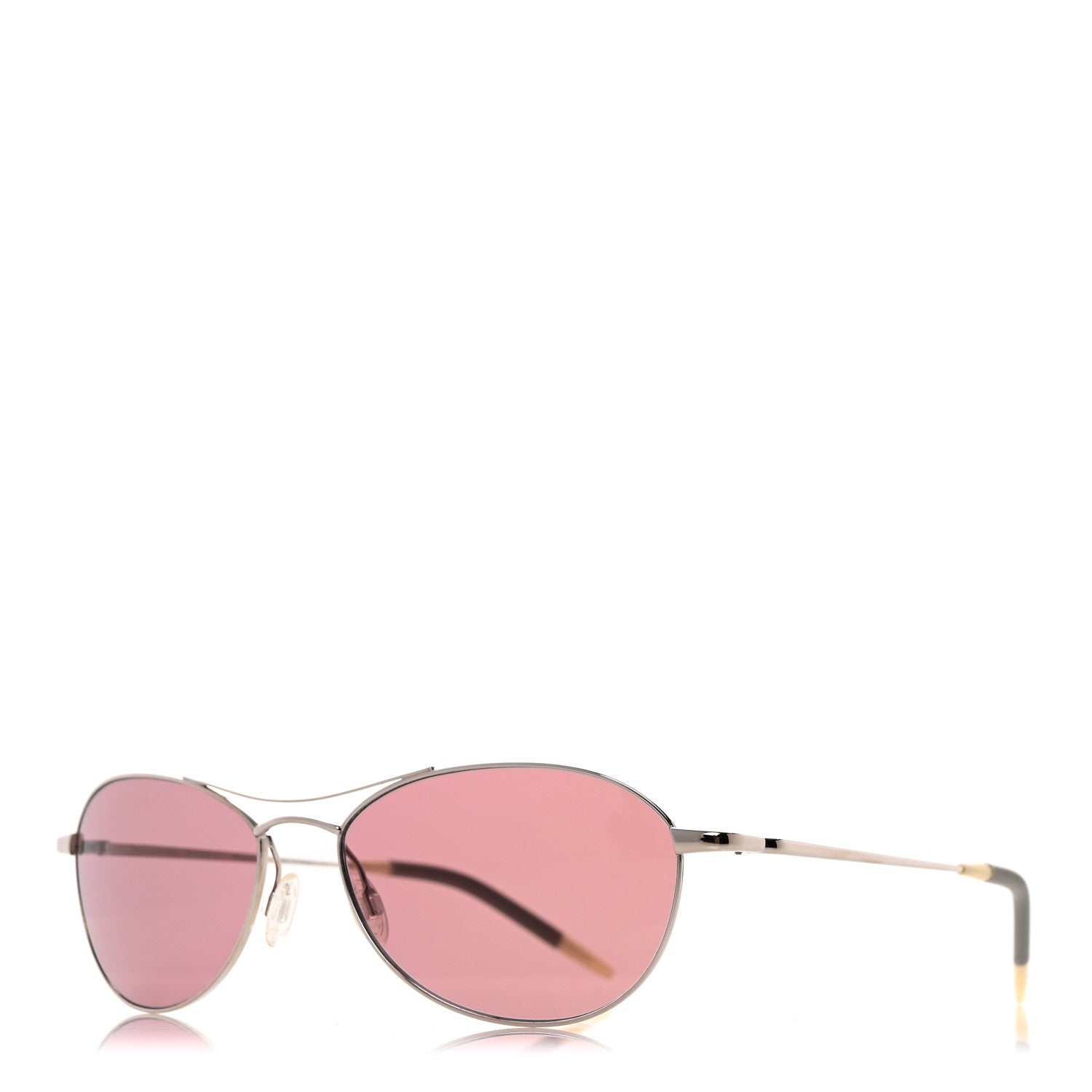 Oliver Peoples Aero Sunglasses Silver Pink 1 of 7