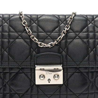 Christian Dior Lambskin Cannage Miss Dior Promenade Pouch Black 8 of 10