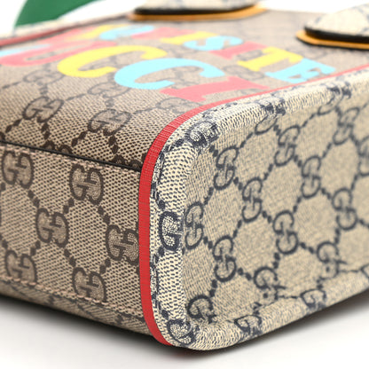 Gucci GG Supreme Monogram Exquisite Mini Vertical Tote Beige Ebony Blue Crop Live Red 9 of 9