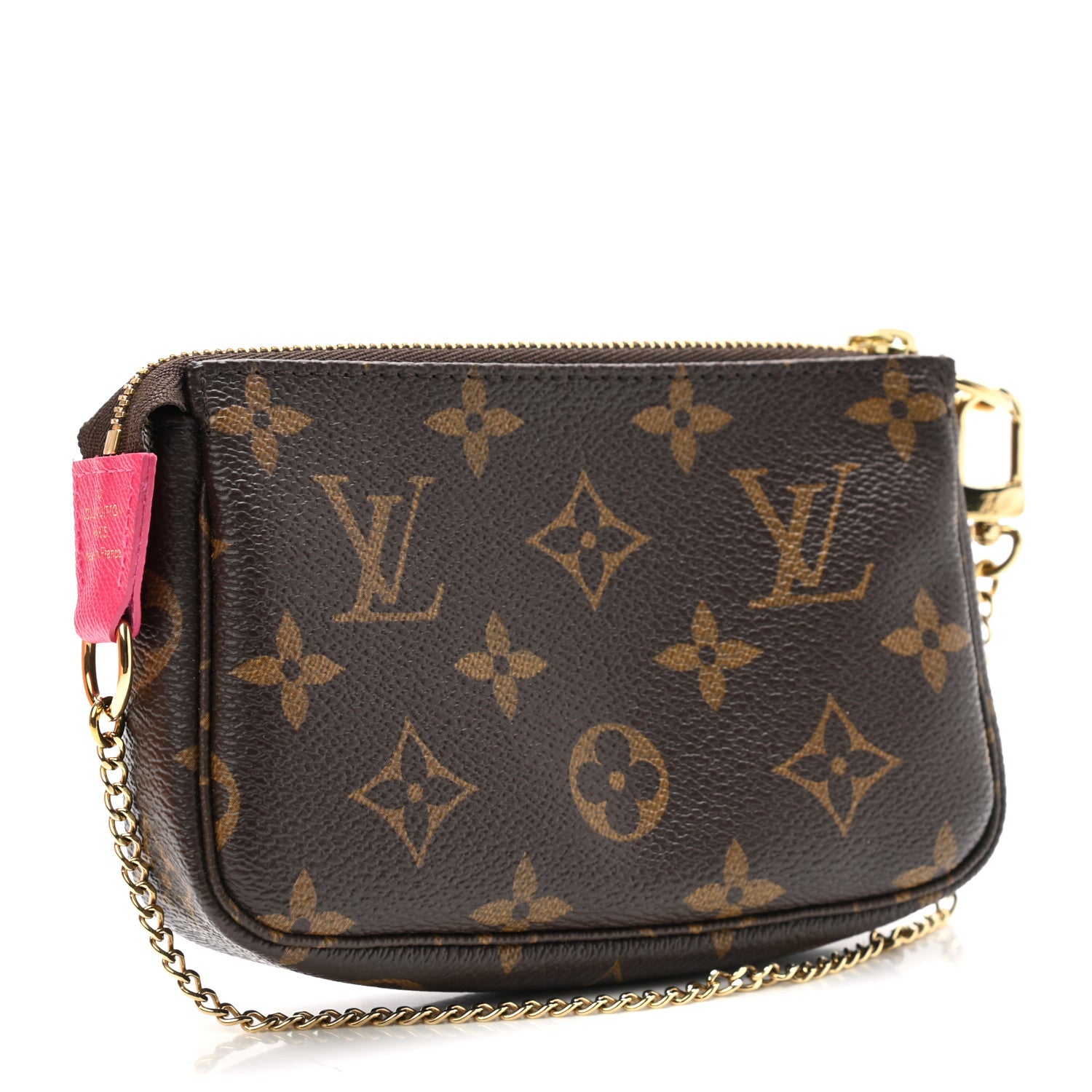 Louis Vuitton Monogram 2019 Christmas Animation Mini Courchevel Pochette Accessories Fuchsia 3 of 8
