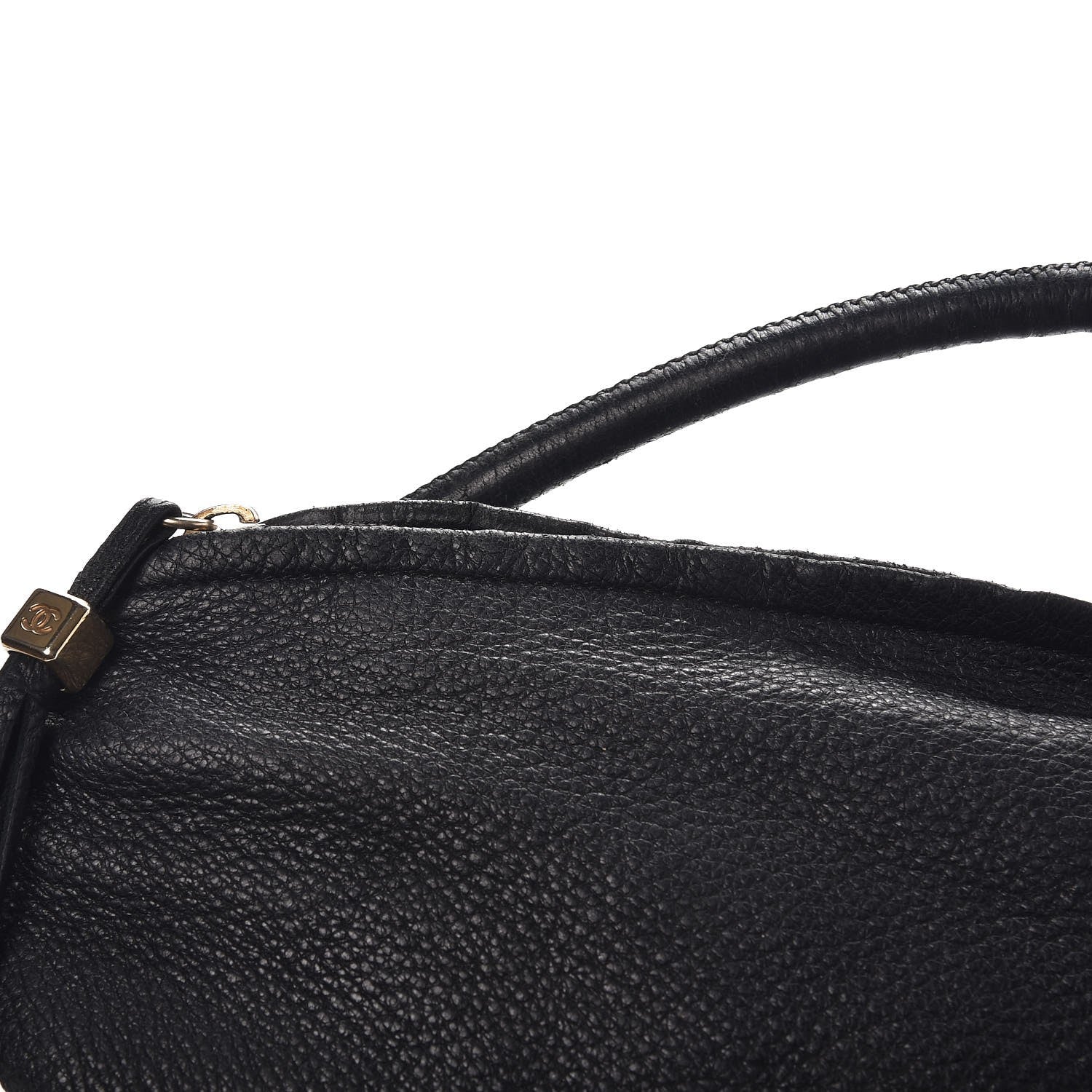Chanel Grained Calfskin Tassel Hobo Black 12 of 12