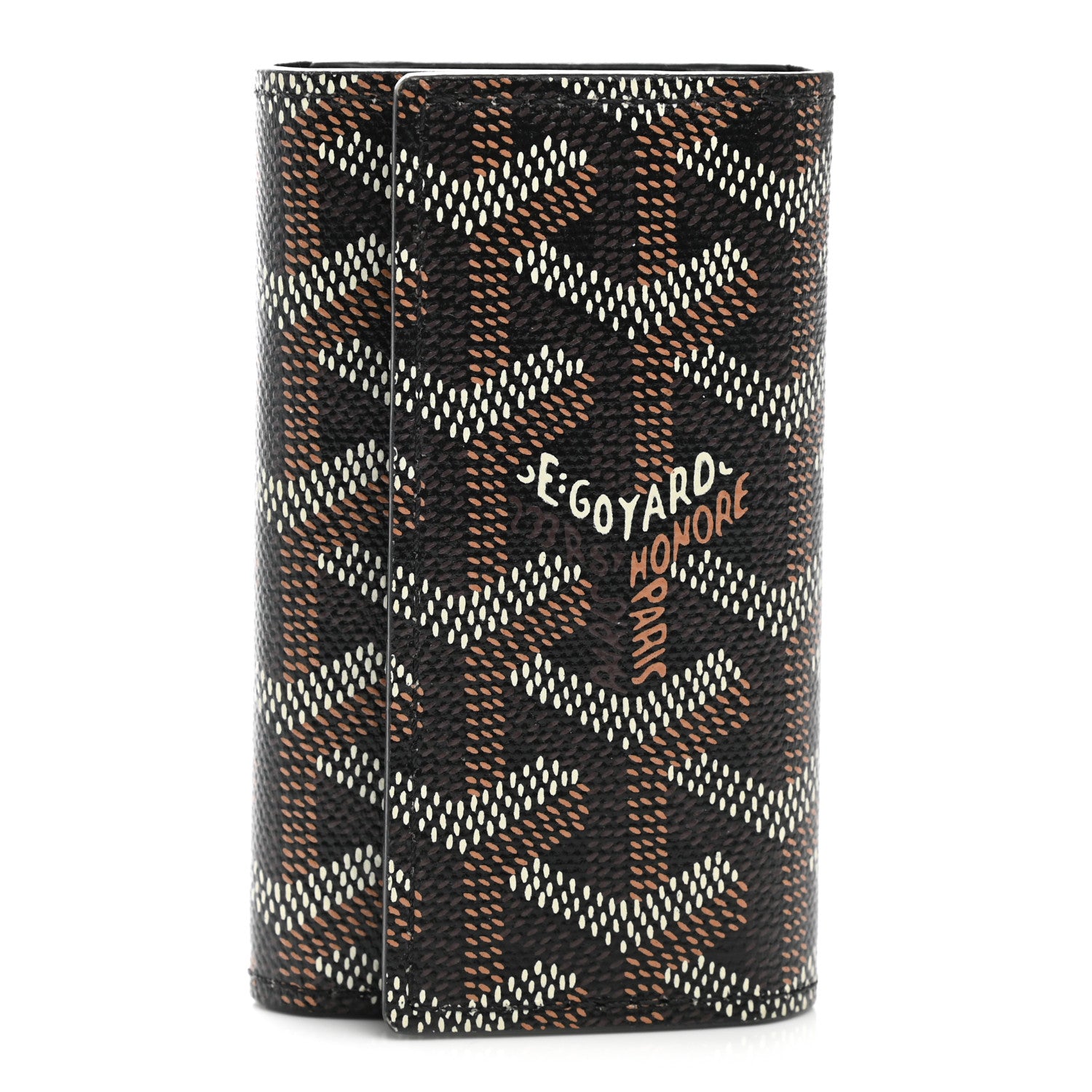 Goyard Goyardine Saint Michel 6 Key Holder Black 1 of 8