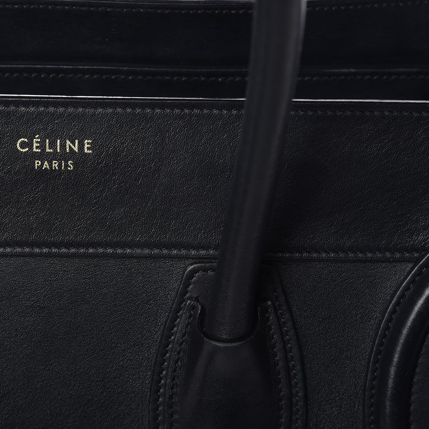 Smooth Calfskin Mini Luggage Black
