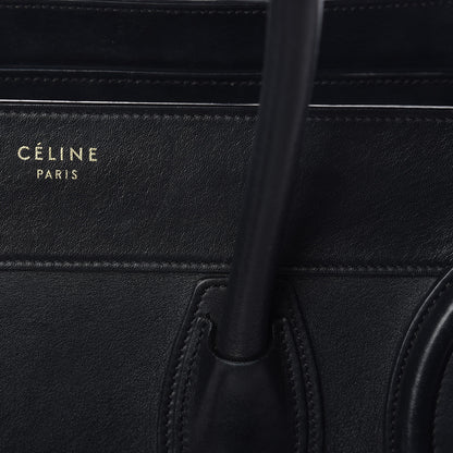 Celine Smooth Calfskin Mini Luggage Black 14 of 28