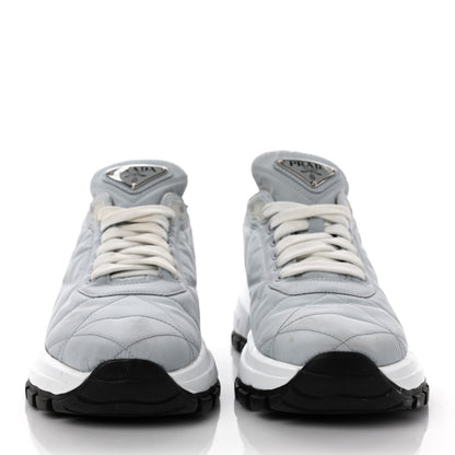 Prada Re-Nylon Piuma Metal Triangle Logo Quilted 45mm Sneakers 37.5 Fiordaliso 2 of 8