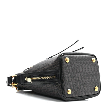 Saint Laurent Toile Classic Monogram Emmanuelle Bucket Bag Black 3 of 8
