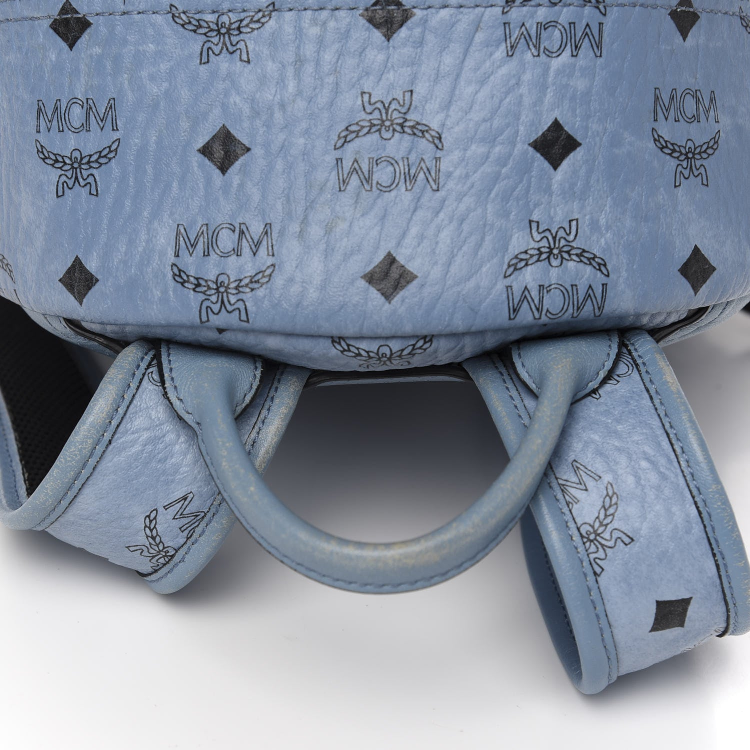 MCM Visetos Small Side Stud Stark Backpack Munich Blue 11 of 19