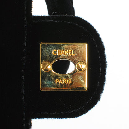 Chanel Velvet Micro Mini Kelly Flap Bag Black 6 of 9