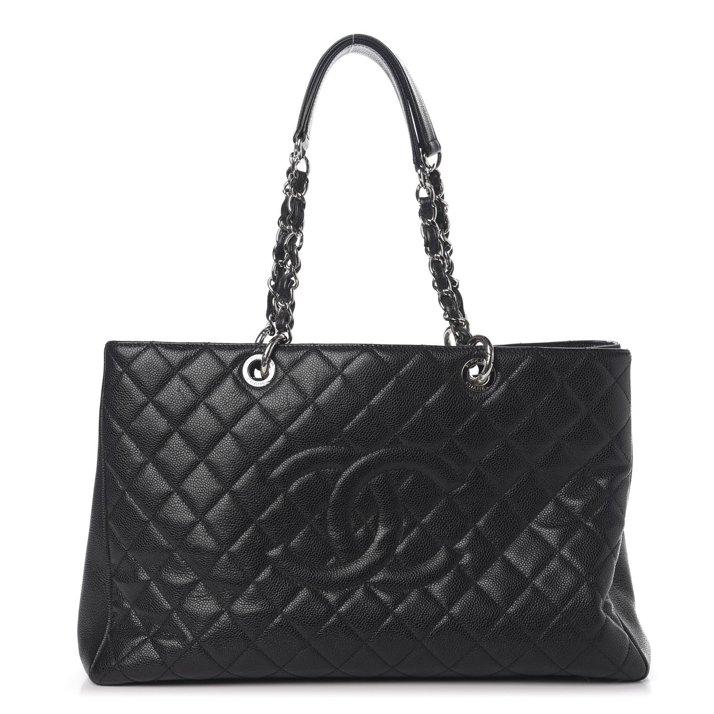 Caviar Quilted XL Grand Shopping Tote GST Black