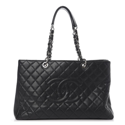 Chanel Caviar Quilted XL Grand Shopping Tote GST Black 1 of 20