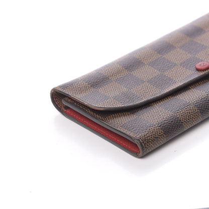 Louis Vuitton Damier Ebene Emilie Wallet Red 11 of 11