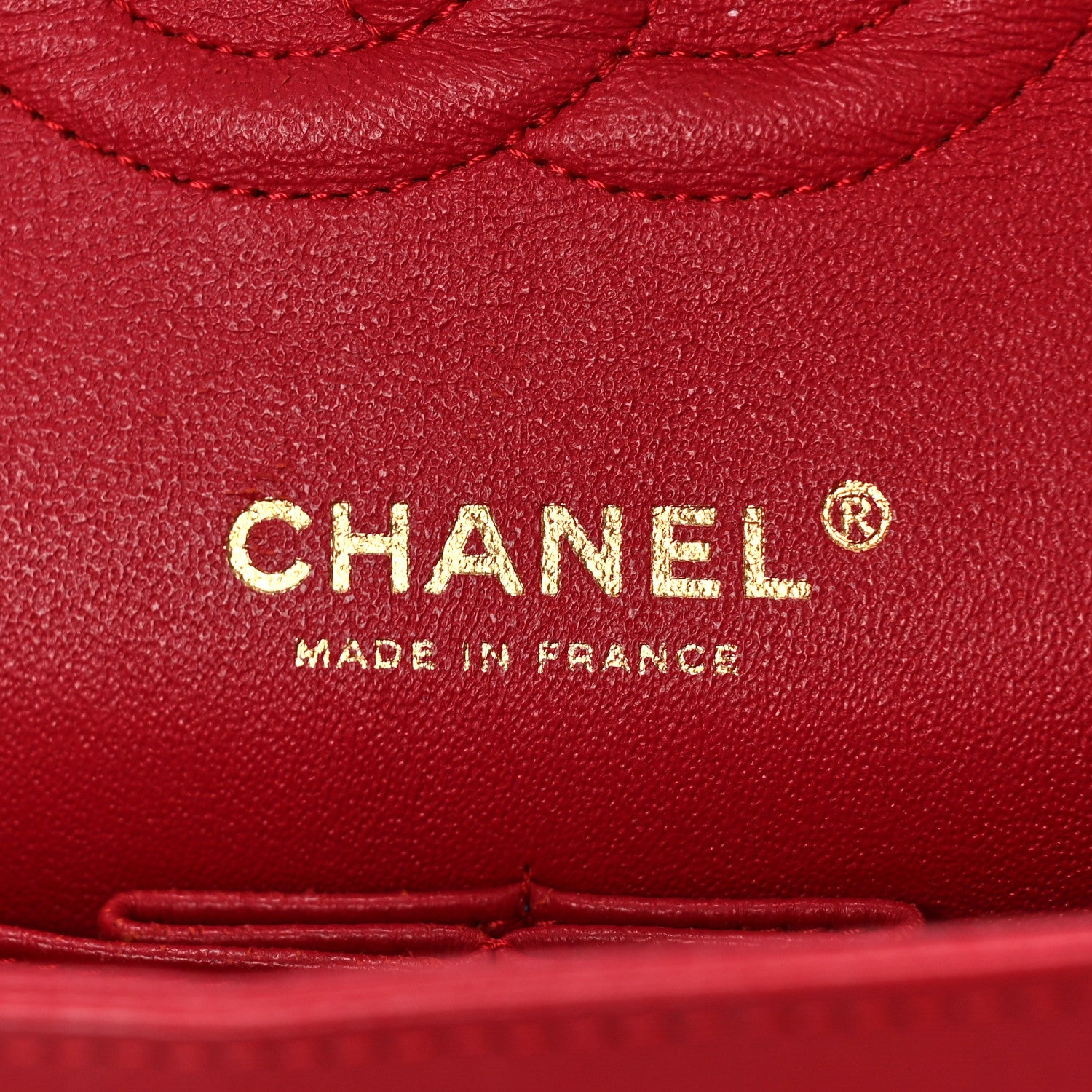Chanel Lambskin Quilted Medium Double Flap Red 6 of 10