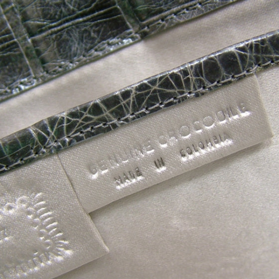 Nancy Gonzalez Crocodile Envelope Clutch Silver 7 of 8