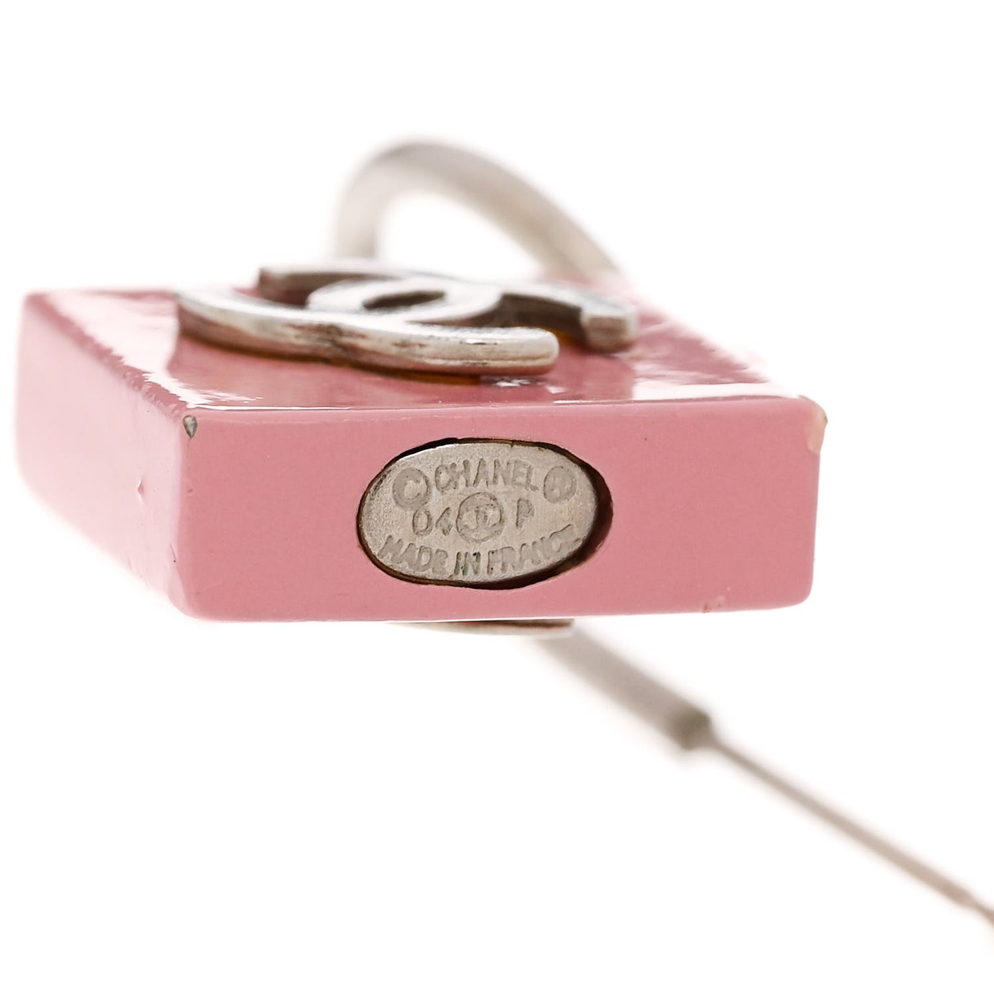 Acrylic CC Drop Earrings Pink