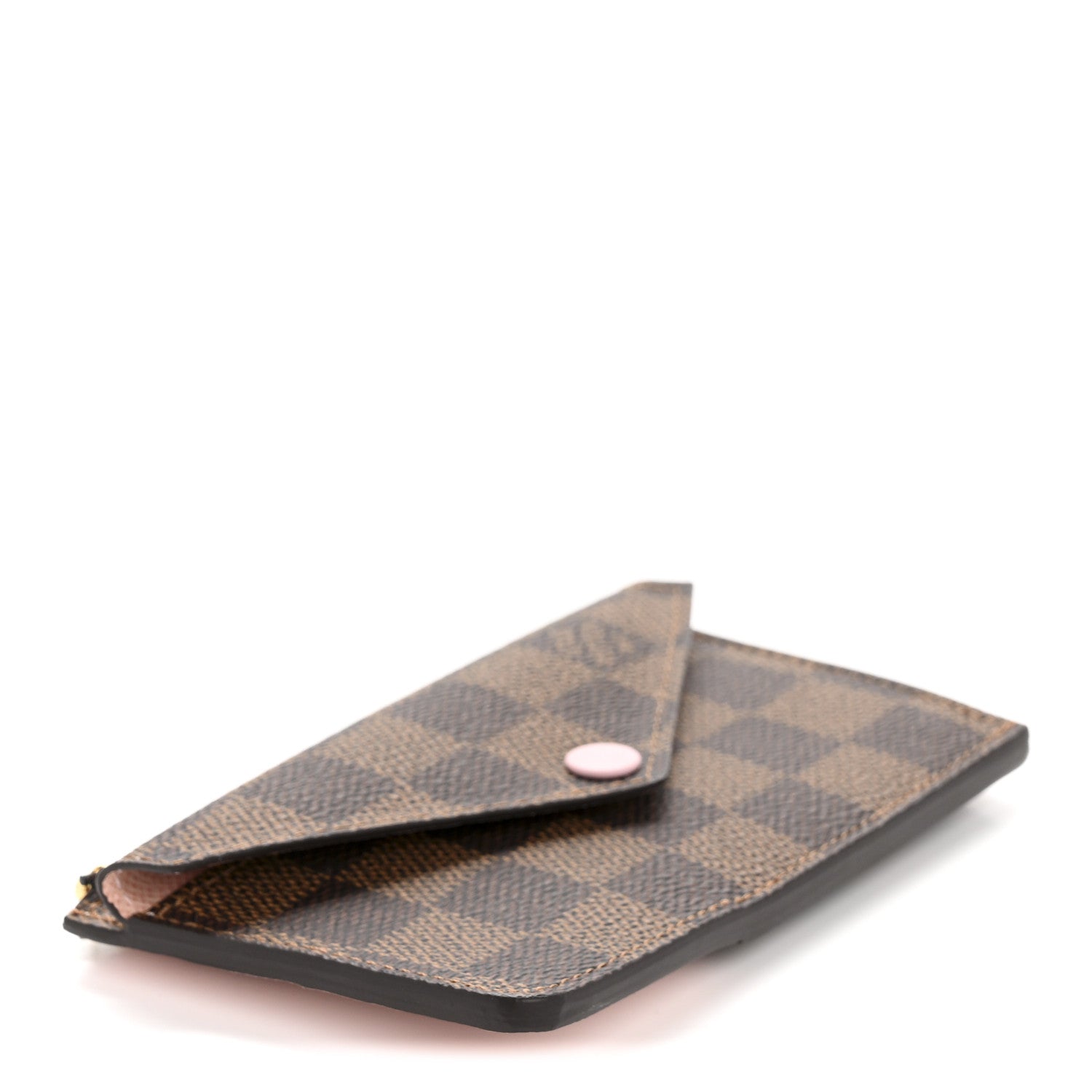 Louis Vuitton Damier Ebene Recto Verso Card Holder Rose Ballerine 4 of 8