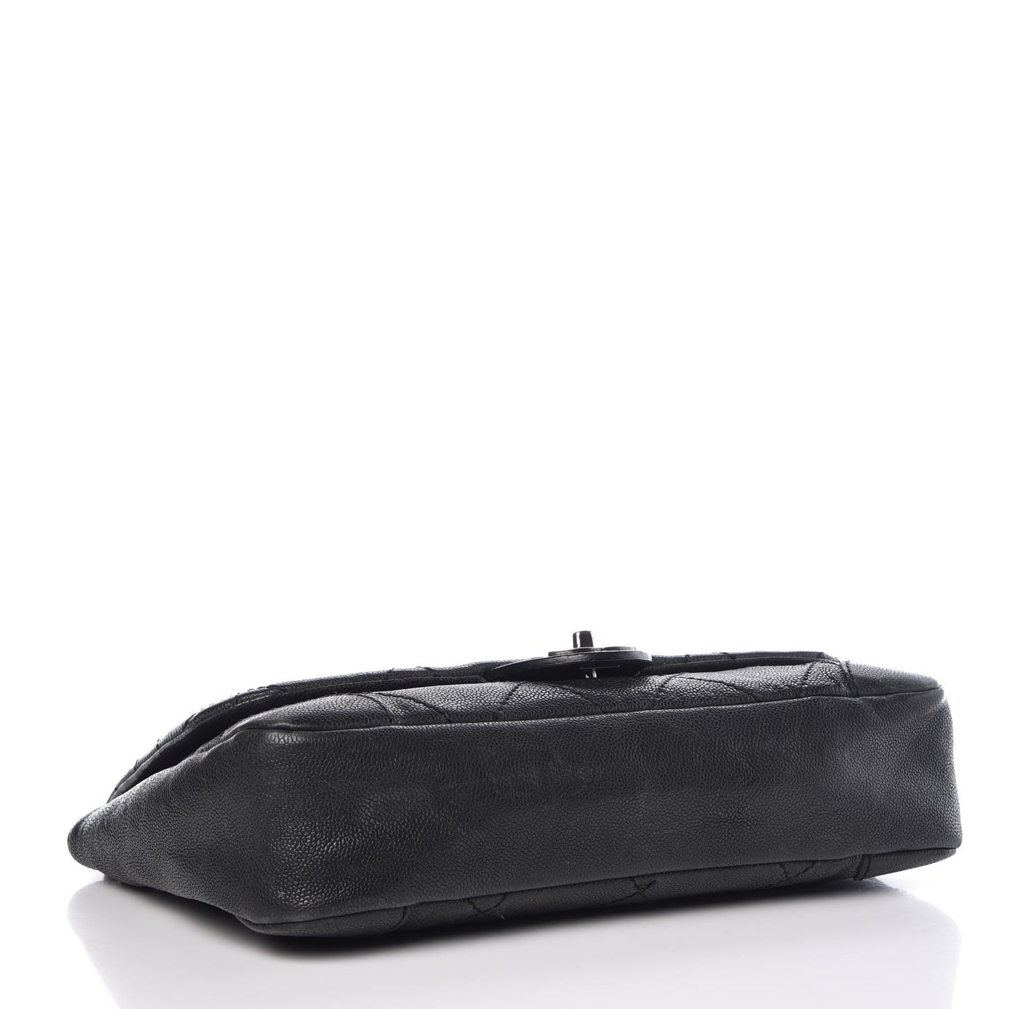 Caviar Quilted CC Single Flap Black