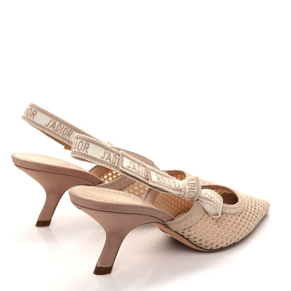 Christian Dior Micro Resille Ribbon J'Adior Slingback 65mm Pumps 39 Nude 4 of 8