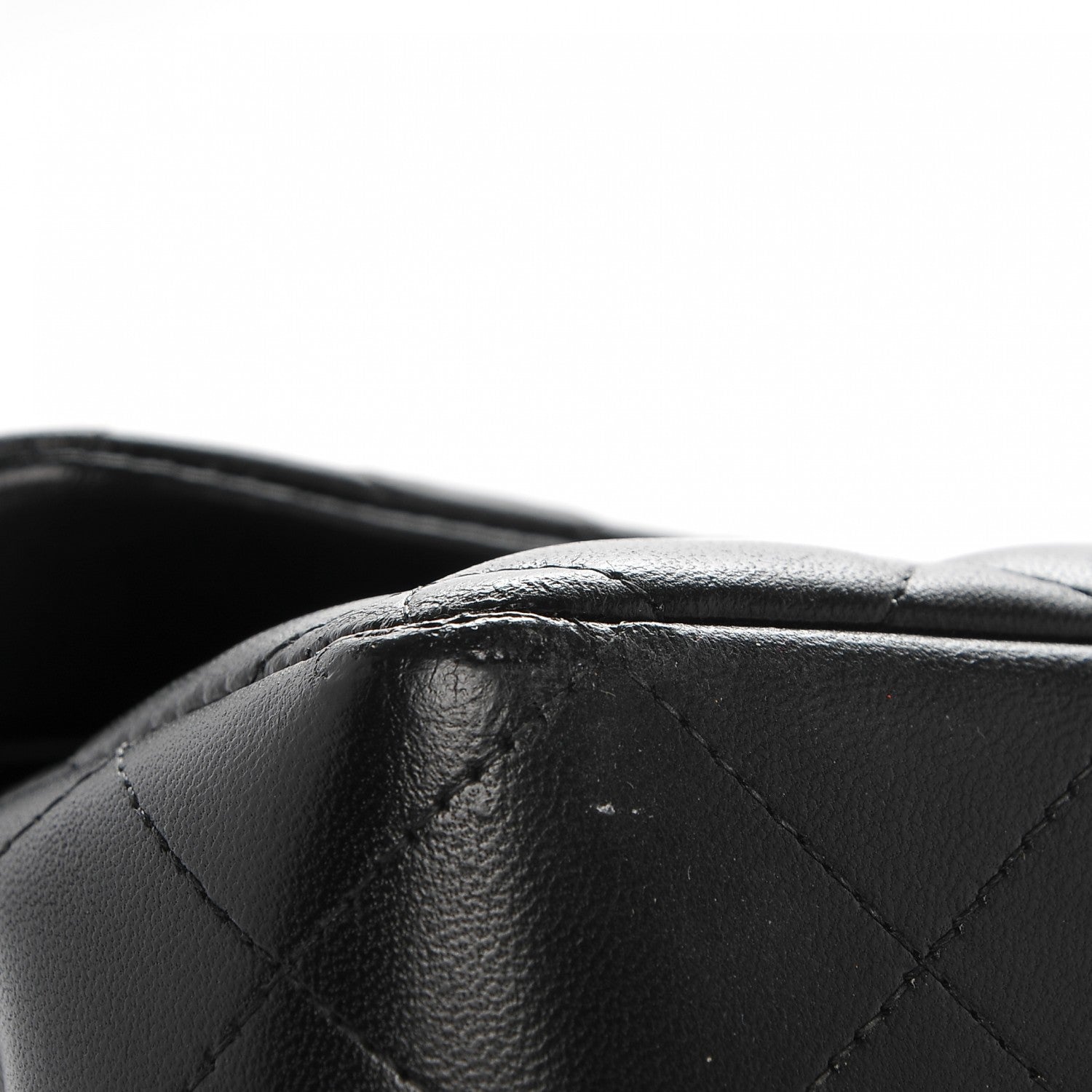 Chanel Lambskin Quilted Jumbo Double Flap So Black 10 of 12