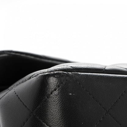 Chanel Lambskin Quilted Jumbo Double Flap So Black 10 of 12