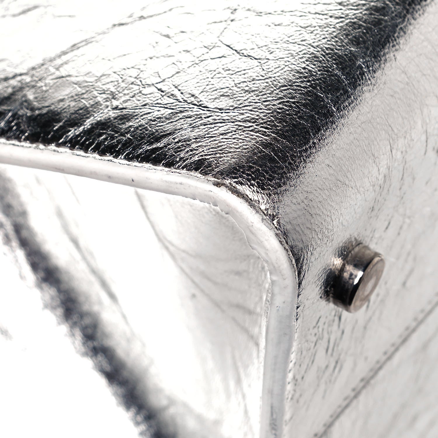 Christian Dior Metallic Calfskin Medium Diorever Flap Silver 9 of 17