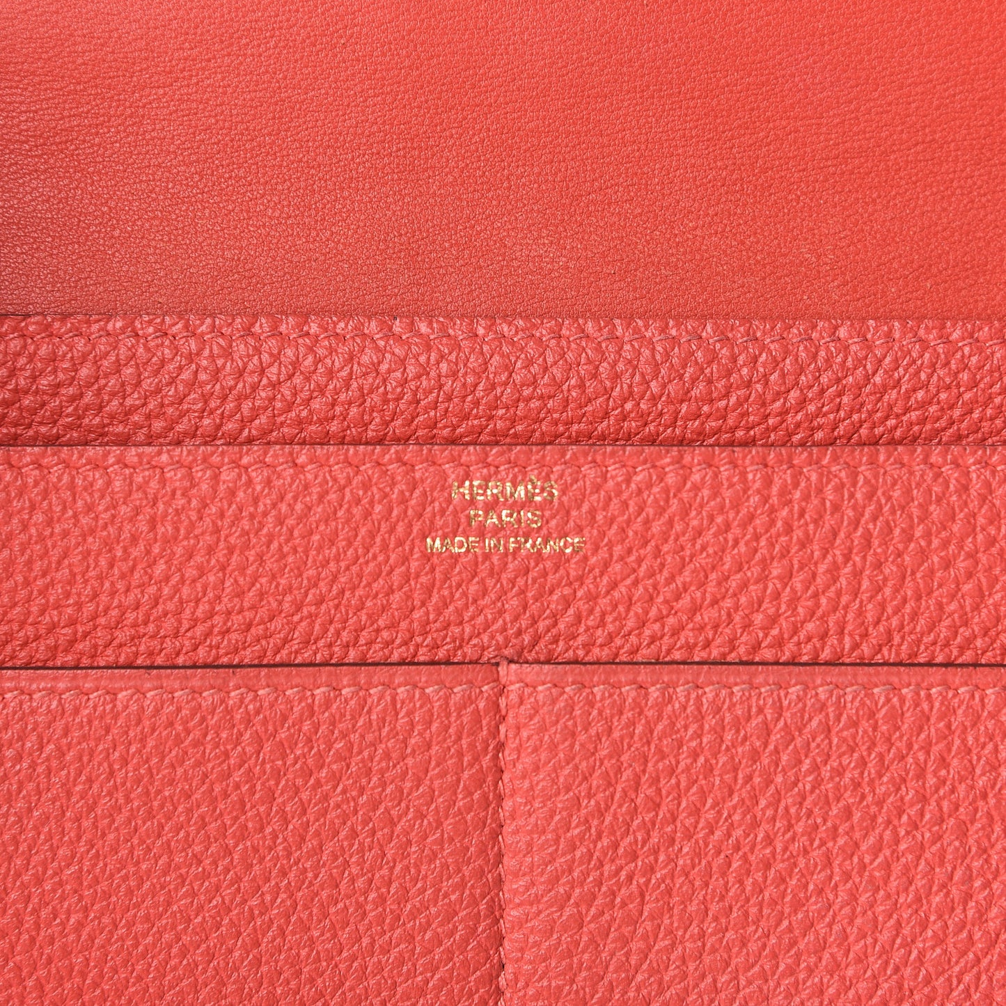Togo Dogon Duo Wallet Rouge Pivoine