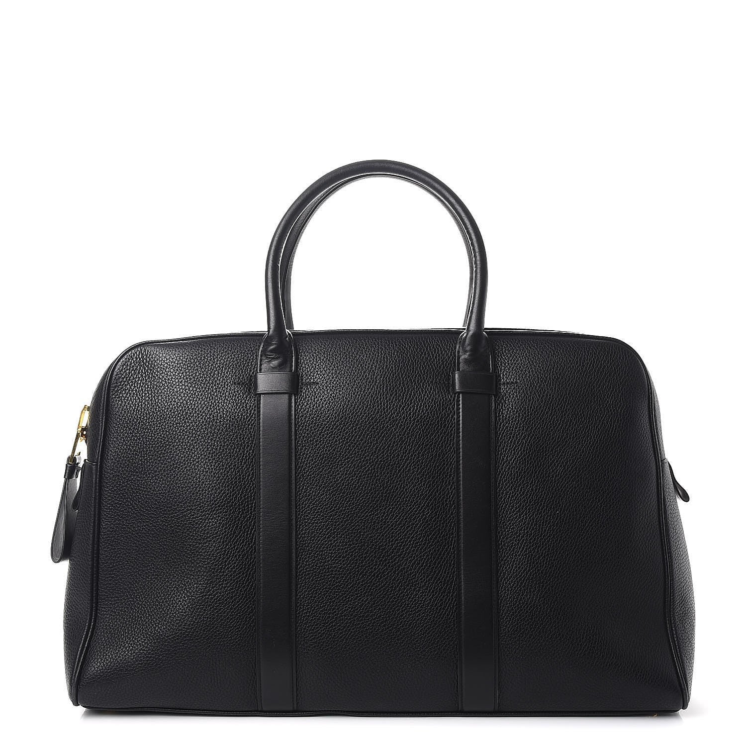 Tom Ford Calfskin Buckley Flat Trapeze Briefcase Black 1 of 12