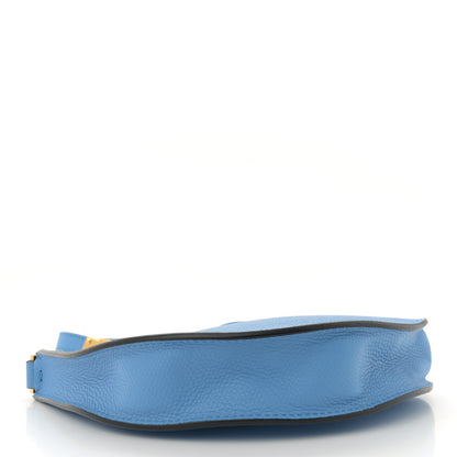 Valentino Garavani Grainy Calfskin Mini Vlogo Hobo Bag Blue 4 of 10