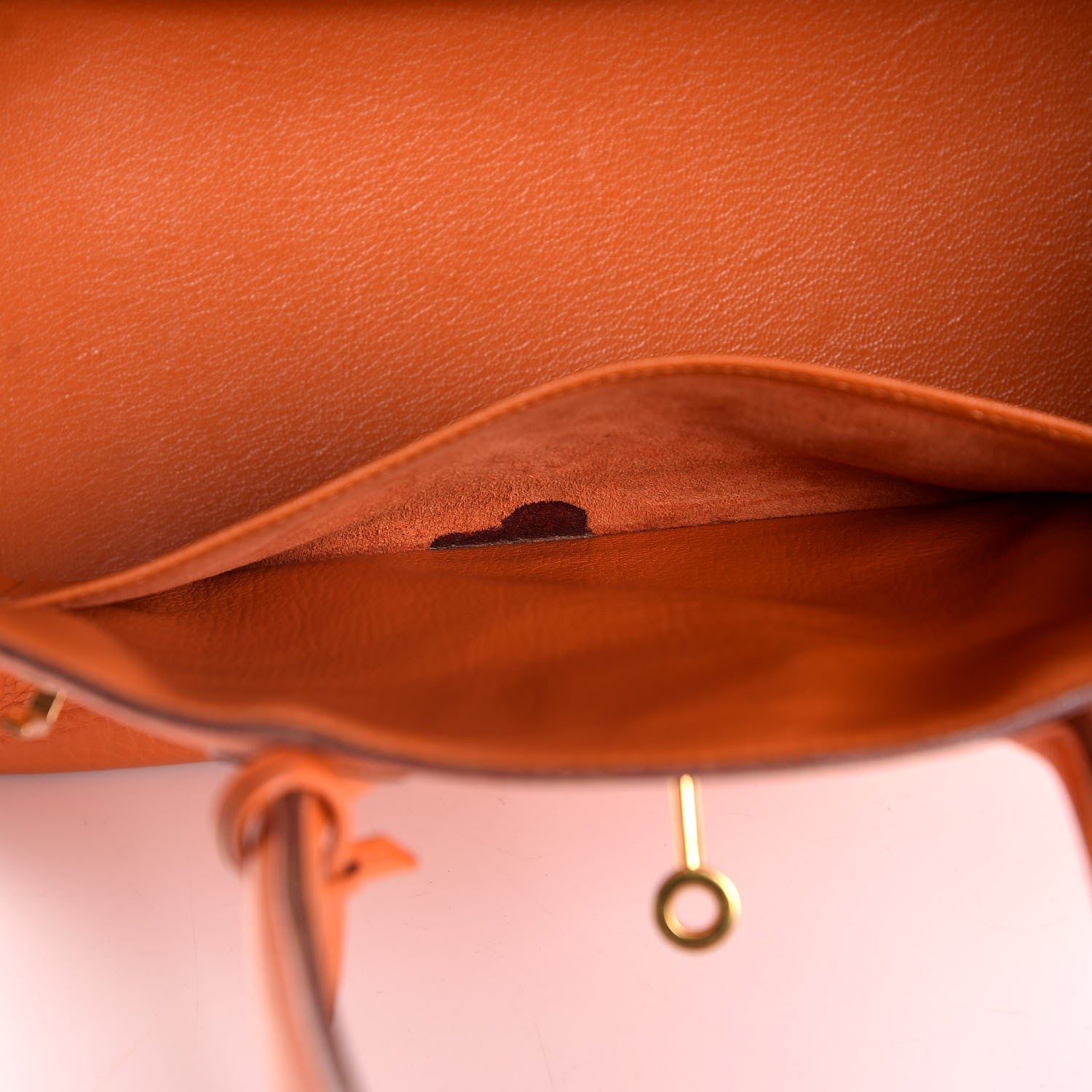 Hermes Taurillon Clemence Birkin 30 Orange 32 of 39