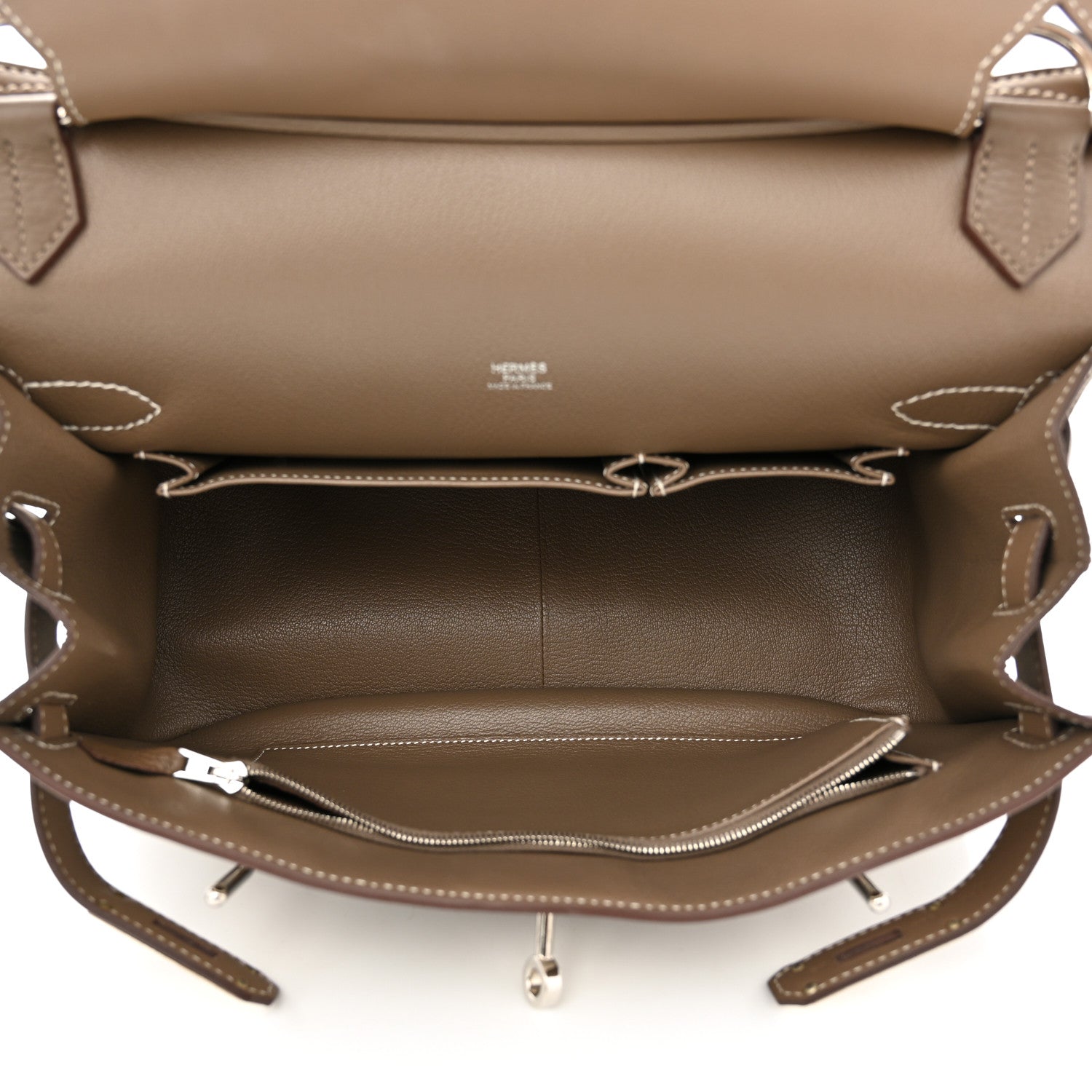 Hermes Taurillon Clemence Swift Jypsiere 31 Etoupe 5 of 13