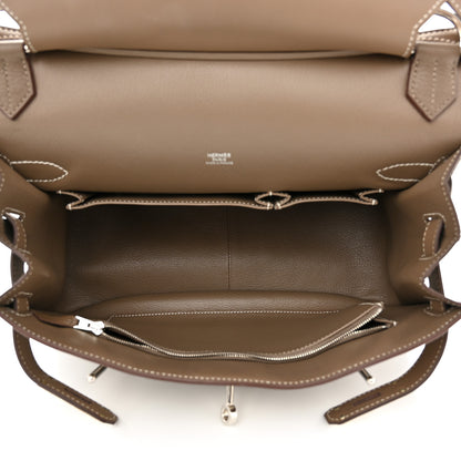 Hermes Taurillon Clemence Swift Jypsiere 31 Etoupe 5 of 13