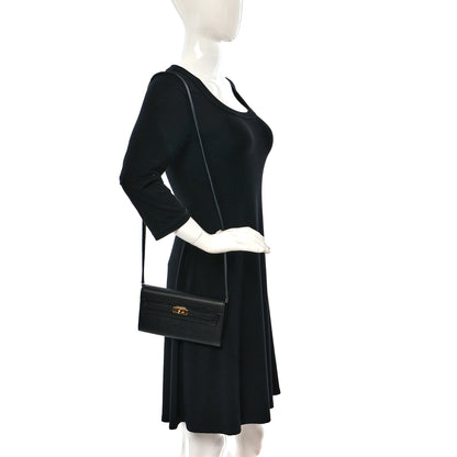 Hermes Epsom Kelly Wallet To Go Black 2 of 10