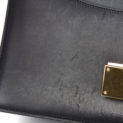 Celine Calfskin Bi-Color Small Case Flap Black Camel 11 of 15