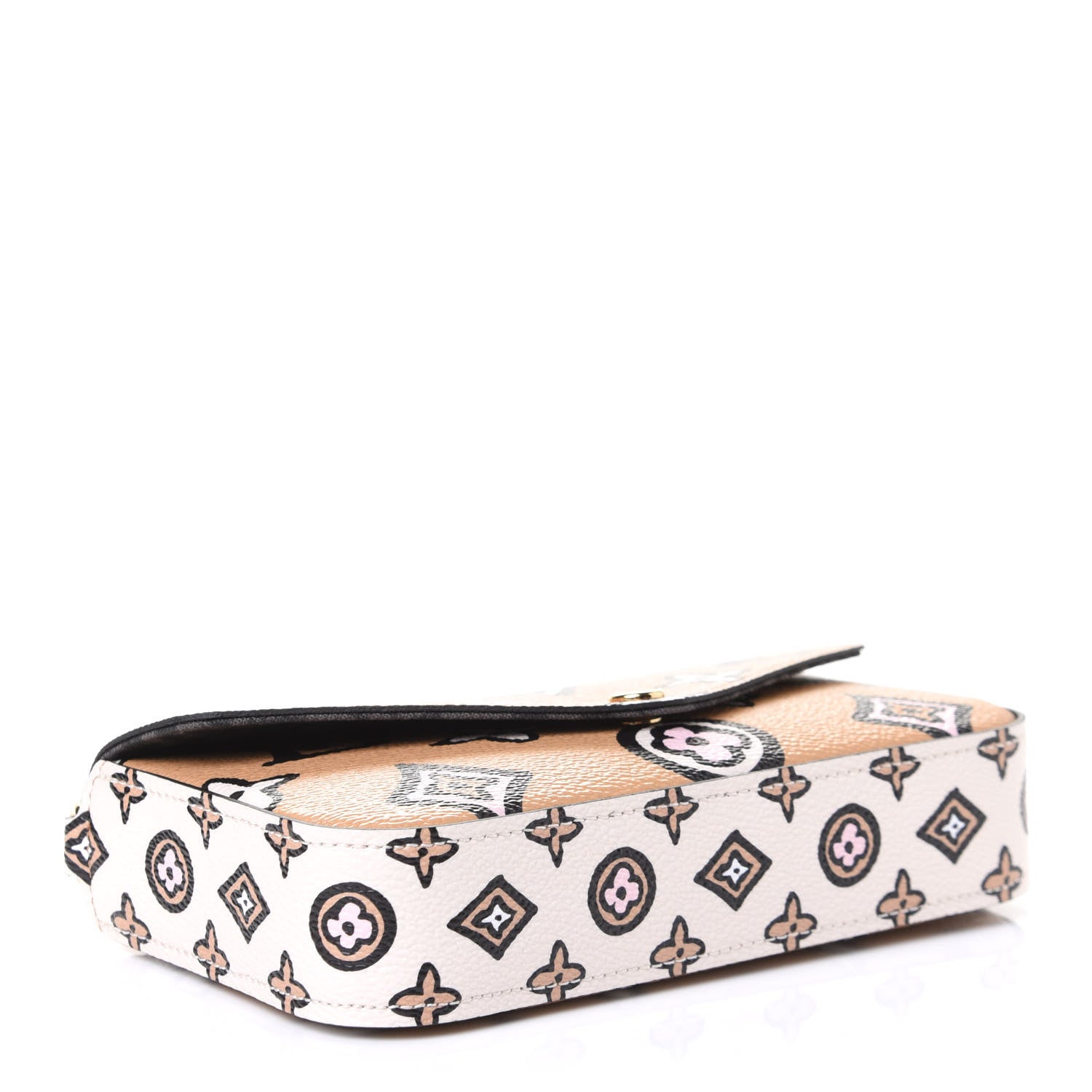 Louis Vuitton Monogram Wild At Heart Felicie Strap & Go Arizona Creme 3 of 4