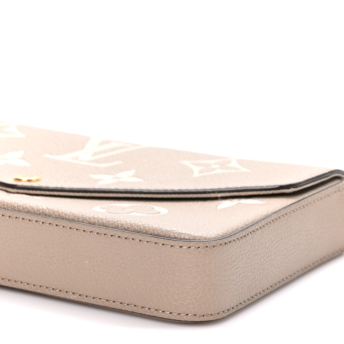 Louis Vuitton Empreinte Monogram Giant Felicie Pochette Tourterelle Creme 10 of 10