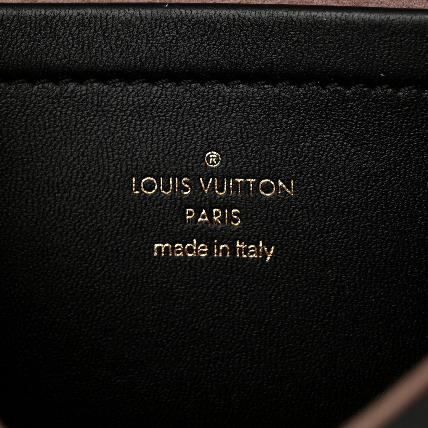 Lambskin Embossed Monogram Pochette Coussin Black