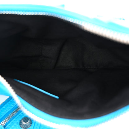 Balenciaga Agneau Arena Le Cagole Shoulder Bag XS Cyan 6 of 11