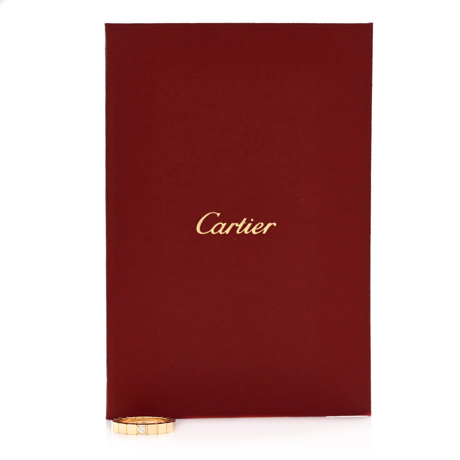 Cartier 18K Yellow Gold Diamond Lanieres Ring 47 4.25 5 of 5