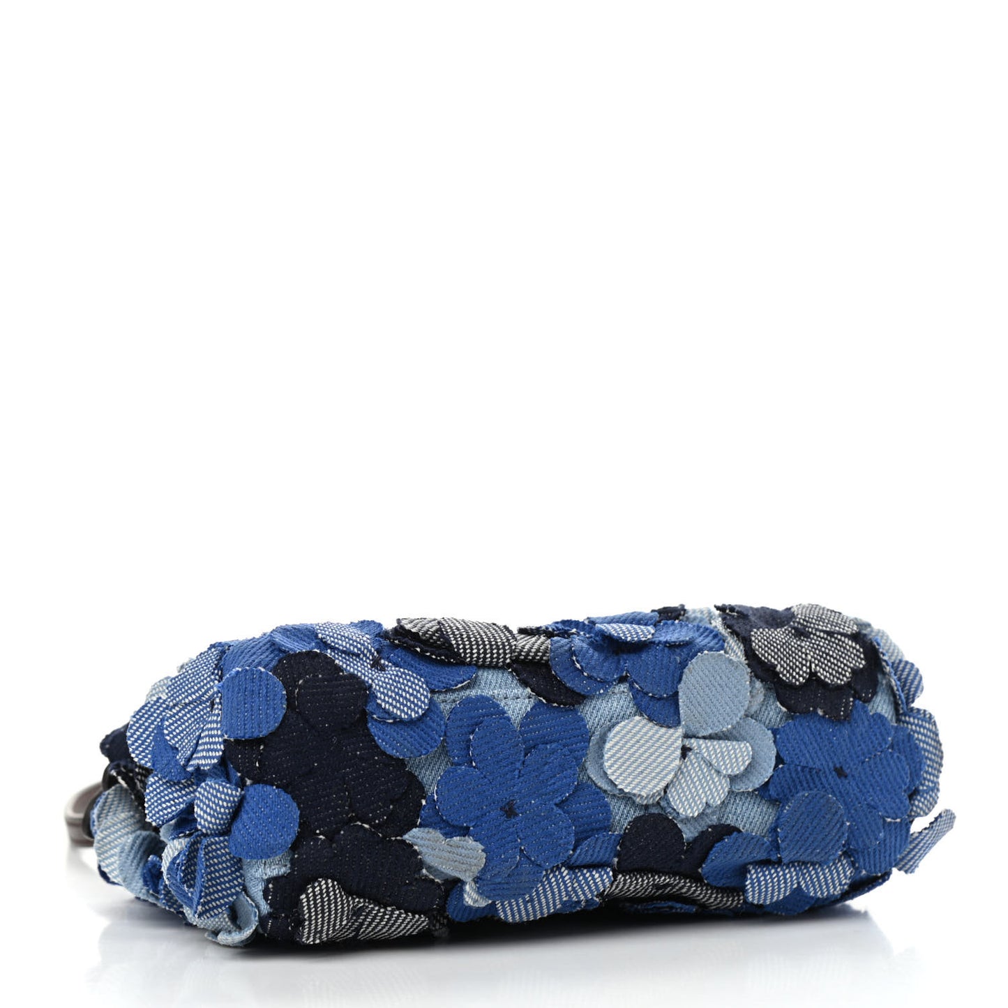 Denim Flowers Micro Peekaboo Iconic Satchel Blue