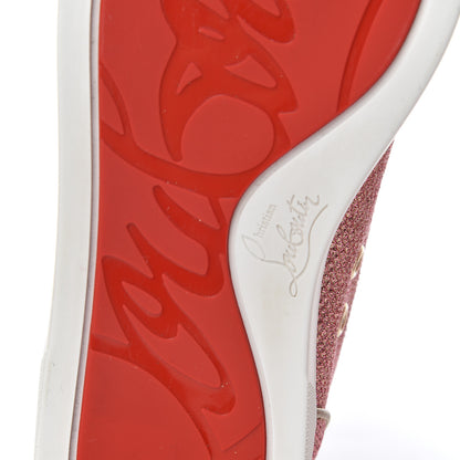 Christian Louboutin Glitter Womens Bip Bip Orlato Flat Sneakers 35.5 Poudre 7 of 15