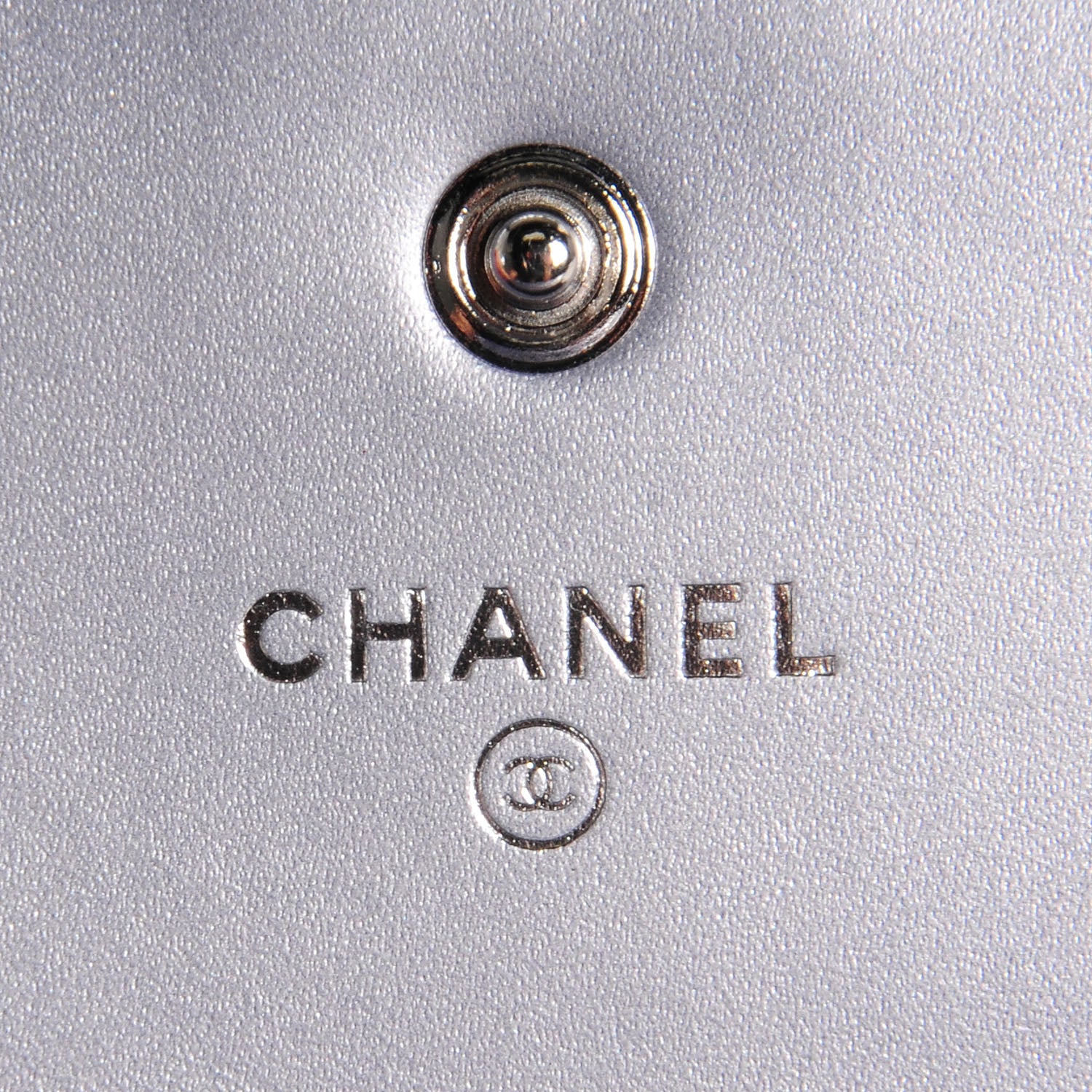 Chanel Patent Quilted Boy Card Holder Wallet Purple 7 of 8