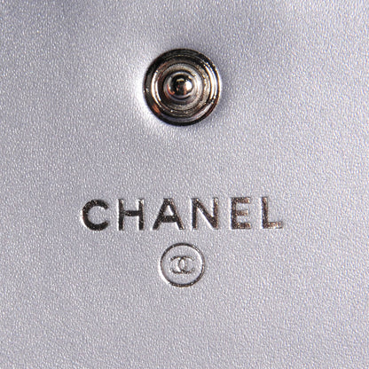 Chanel Patent Quilted Boy Card Holder Wallet Purple 7 of 8