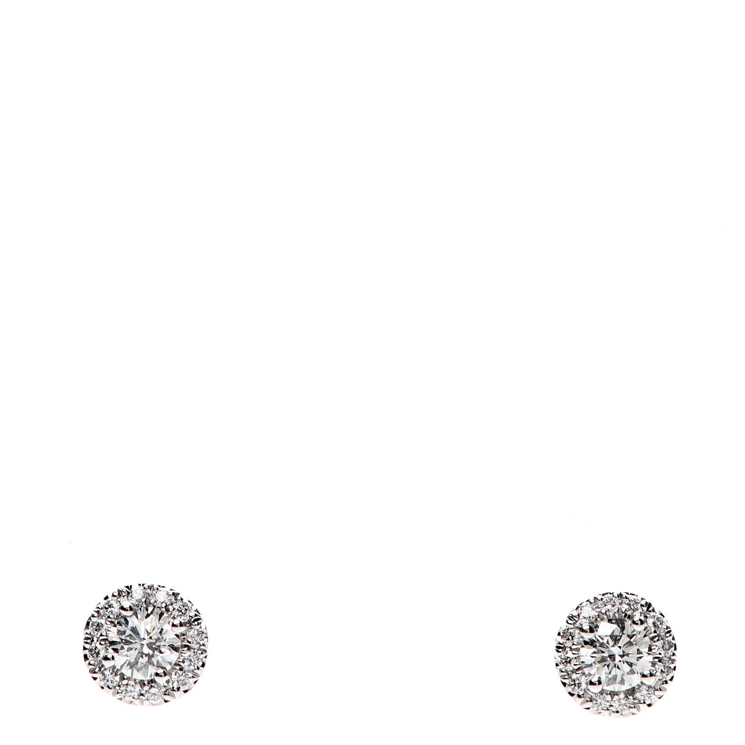 Tiffany Platinum Diamond .17ctw Soleste Earrings 1 of 6