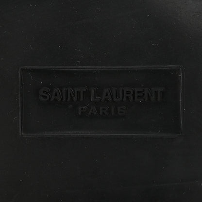 Saint Laurent Glazed Calfskin Chunky Le Loafer Penny Slippers 39 Black 7 of 12