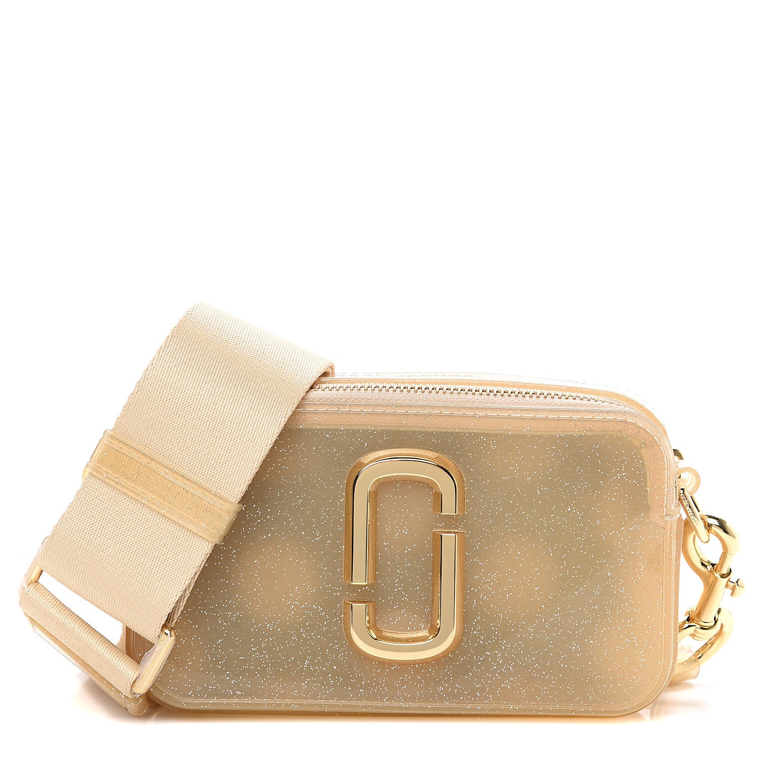 Marc Jacobs Jelly Glitter Small Snapshot Camera Bag Gold Silver 1 of 9