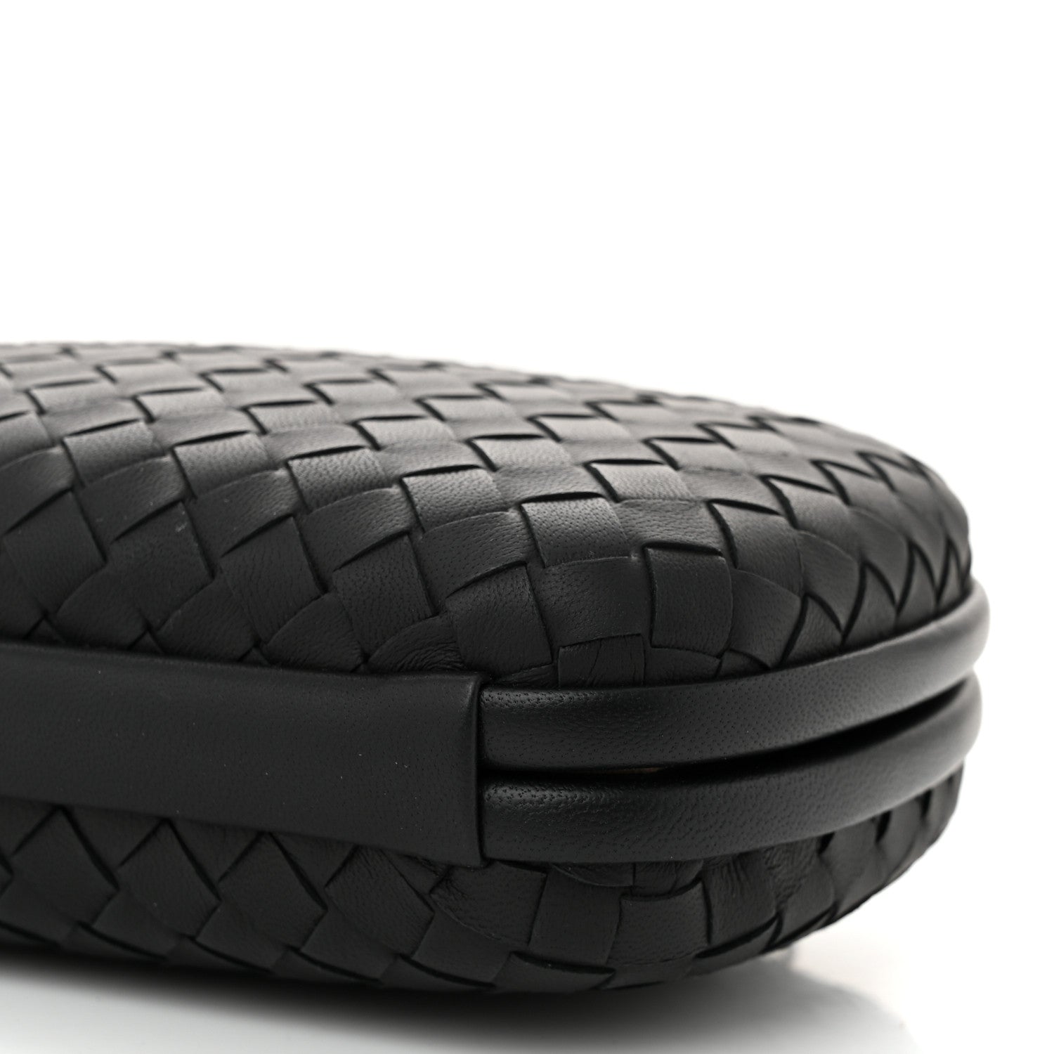 Bottega Veneta Nappa Intrecciato Chain Knot Clutch Black 9 of 9