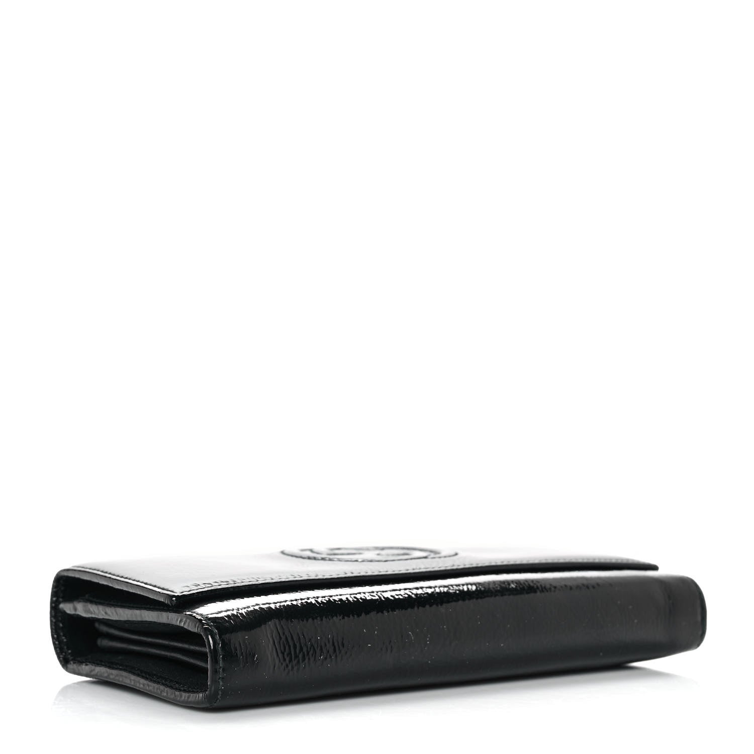 Gucci Patent Calfskin Large Soho Continental Wallet Black 4 of 9